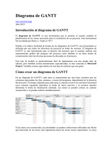 Introducción al diagrama de GANTT