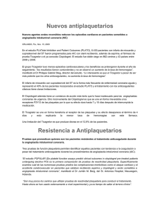 Nuevos Antiplaquetarios y Resistencia a los antiplaquetarios