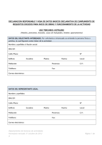 Uso Terciario (hotelero) - Licencia Apertura Actividad . info