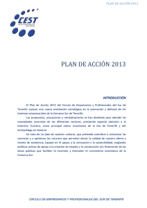 plan of action 2014 - Círculo de Empresarios de Tenerife