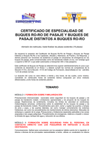certificado de especialidad de buques ro