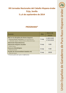 2014-Jornadas-Programa - Caballo Hispano