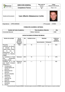 Luis Alberto Matamoros Cortés DIRECCIÓN GENERAL Competencia Técnica