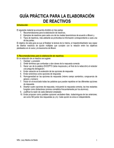 Guía práctica para la elaboración de reactivos