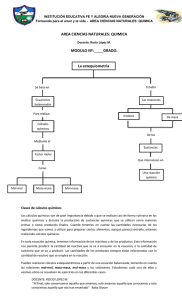 area ciencias naturales: quimica