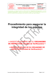 Procedimientos ISO/IEC 17020 - METRyCAL Metrología y Calidad
