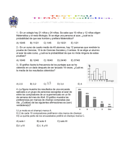 TEST PSU EstadÃstica y probabilidades