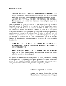 Sentencia T-205/14  ACCION DE TUTELA CONTRA SENTENCIA DE TUTELA-