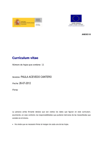 Currículum vitae - Universidad Autónoma de Madrid
