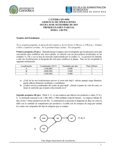CÁTEDRA DN-0496 GERENCIA DE OPERACIONES FECHA 28 DE