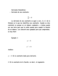 Derivadas_Inmediatas - Aprendamos a derivar e integrar sin