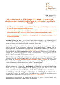 Descargar/Ver Nota de prensa Concierto Solidario Soto