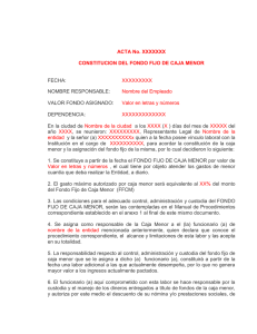 7_Modelo Acta de Constitución Fondo Fijo Caja Menor