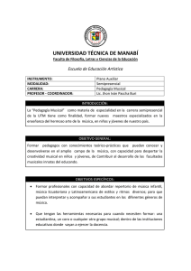 UNIVERSIDAD TÉCNICA DE MANABÍ Escuela de Educación Artística