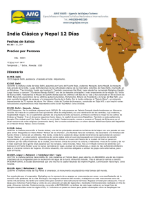 India Clásica y Nepal 12 Días