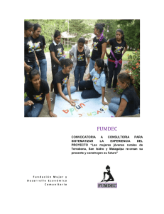 Fundación Mujer y Desarrollo Económico Comunitario FUMDEC