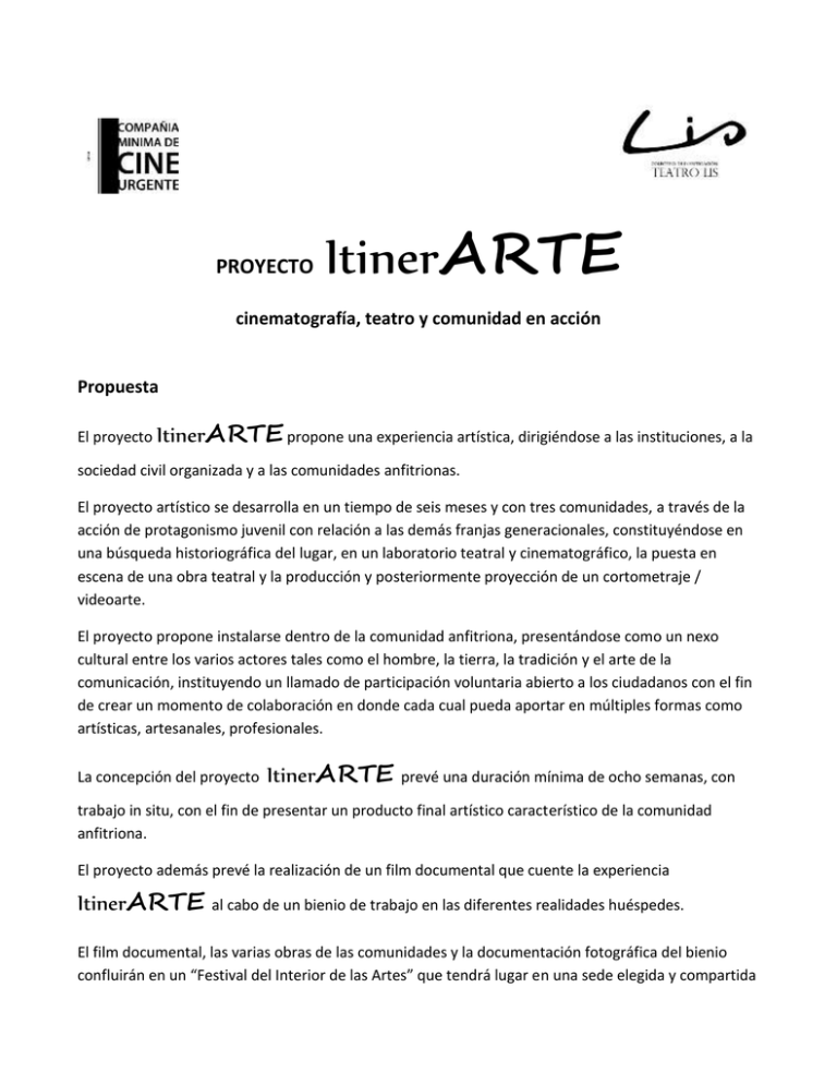 Proyectoitinerarte Doc Plataforma Virtual De Fondos De