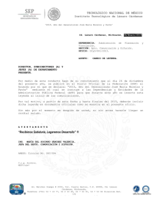 hoja membretada 2015 - Tecnológico Nacional de México Instituto