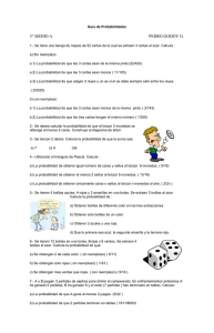 Guía de Probabilidades 3° MEDIO A PEDRO GODOY G. 1.