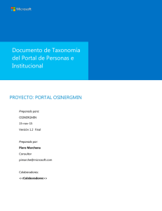 Portal - OSINERGMIN - Taxonomia del Portal v1.2 (REV)