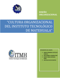 cultura organizacional del instituto tecnológico de matehuala