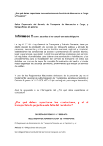 Por qué deben capacitarse los conductores, y si al