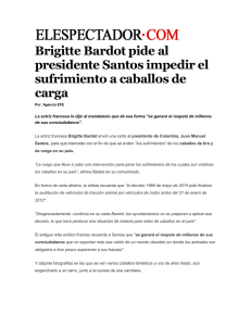 Brigitte Bardot pide al presidente Santos impedir el