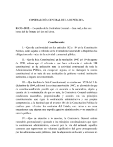 CONTRALORÍA GENERAL DE LA REPÚBLICA R-CO-