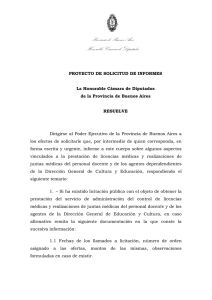 Provincia de Buenos Aires Honorable Cámara de Diputados