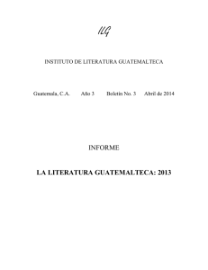 informe de literatura guatemalteca 2013