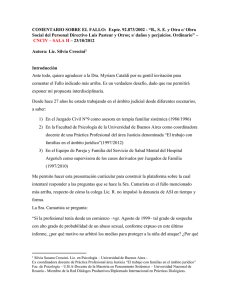 COMENTARIO SOBRE EL FALLO:  Expte. 92.873/2002 - “B., S.... Social del Personal Directivo Luis Pasteur y Otros; s/ daños...