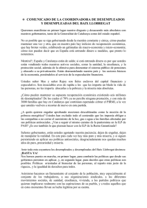 comunicado de la coordinadora de desempleados y