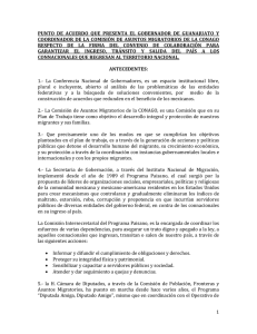 propuesta del Gobernador Juan Manuel Oliva Ramírez