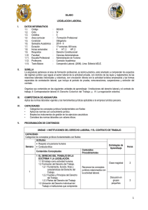 Legislación Laboral - Facultad de Ciencias Administrativas