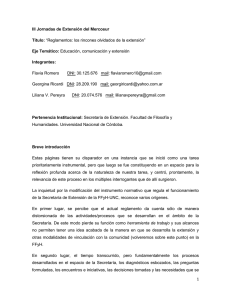 ponencia Tandil_ Extensión - Secretaría de Extensión | UNICEN