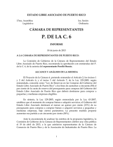 P. DE LA C. 6 CÁMARA DE REPRESENTANTES