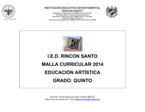 INSTITUCIÓN EDUCATIVA DEPARTAMENTAL “RINCON SANTO”