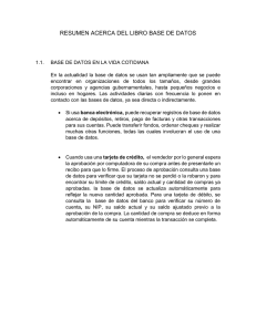 RESUMEN ACERCA DEL LIBRO BASE DE DATOS (67391)