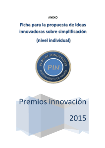 Ficha para la propuesta de ideas innovadoras a nivel individual