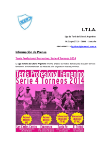 LTLA - Sitio Oficial de la Liga de Tenis del Litoral Argentino