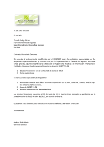 30/06/2013 - agencia de seguros multicaribe sa