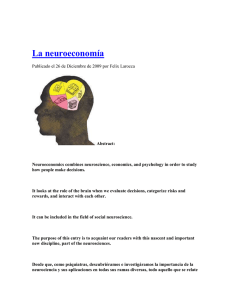 La neuroeconomía