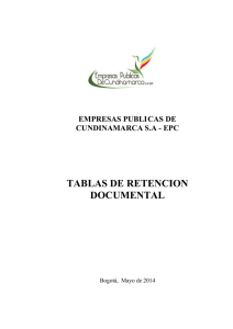 Tablas de Retención Documental