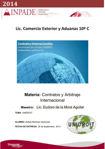 2014  Lic. Comercio Exterior y Aduanas 10º C Internacional