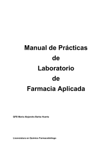 Manual de practicas Farmacia Aplicada 2014