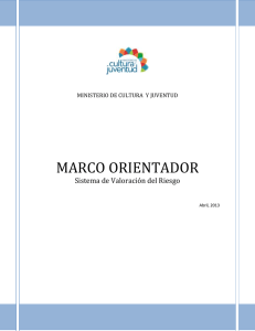 Marco Orientador SEVRI-MCJ - Ministerio de Cultura y Juventud