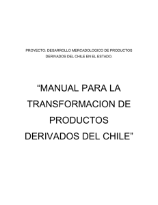 manual para la transformacion de productos derivados del