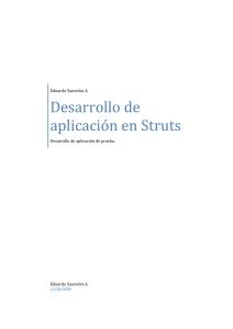 Desarrollo de aplicación en Struts