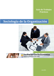 Sociología de la Organización - Facultad de Ciencias Económicas