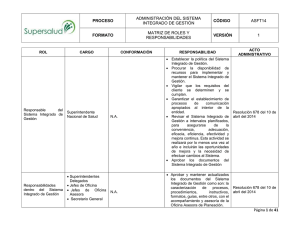 Matriz de Roles y Responsabilidades